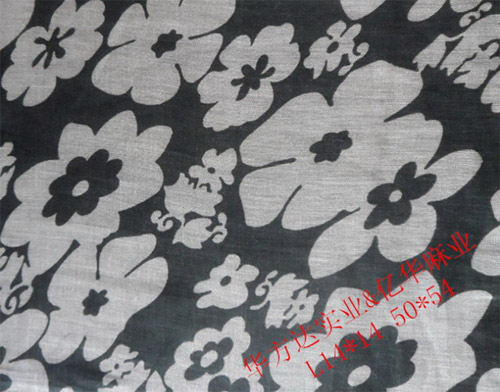 Pure linen printed fabric  L14*14 50*54